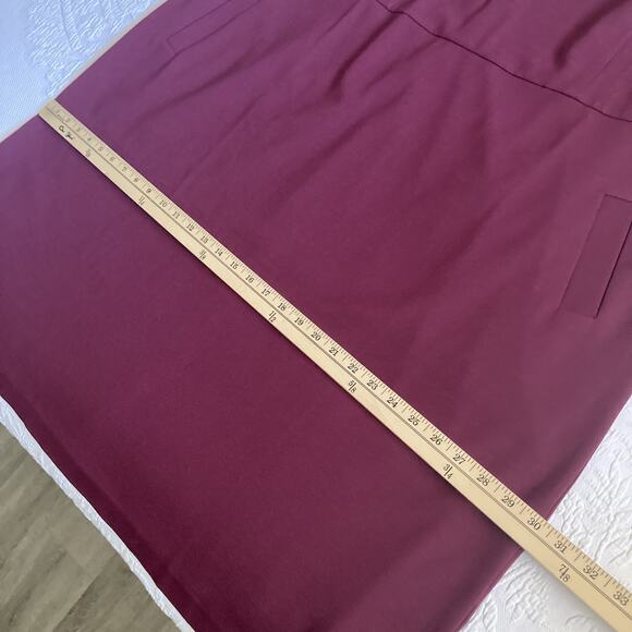 NWT Talbots Audrey Ponte Knit Burgundy Dress Stretch Plus size 24W - Picture 9 of 15